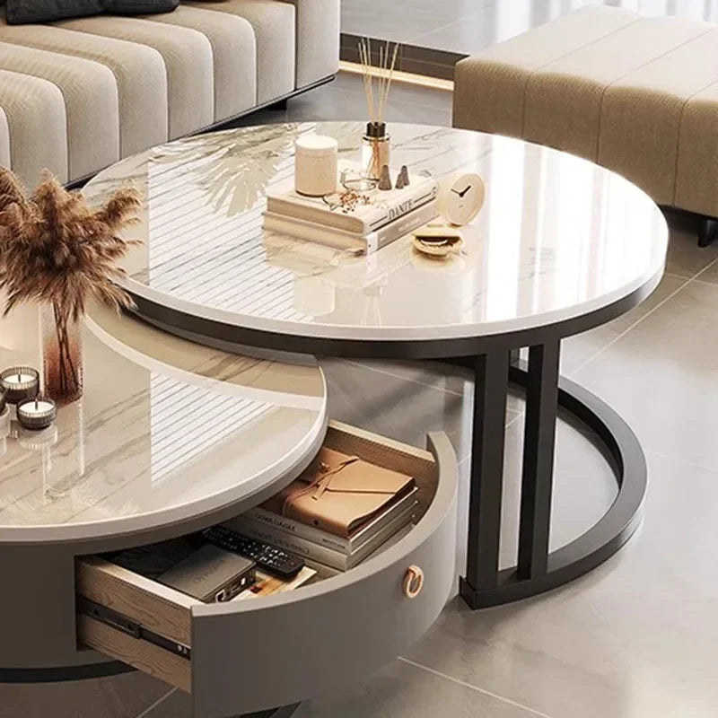 Design Floor Coffee Table Luxury Makeup Vanity Center Mobile Marble Coffee Table Funky Tavolino Da Salotto Home Furnitures