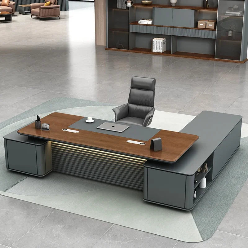 Home Office Desk Multifunction Furniture Gaming Tables Modern Simple Table Organizer Corner Computer Executive Room Tavolo
Work