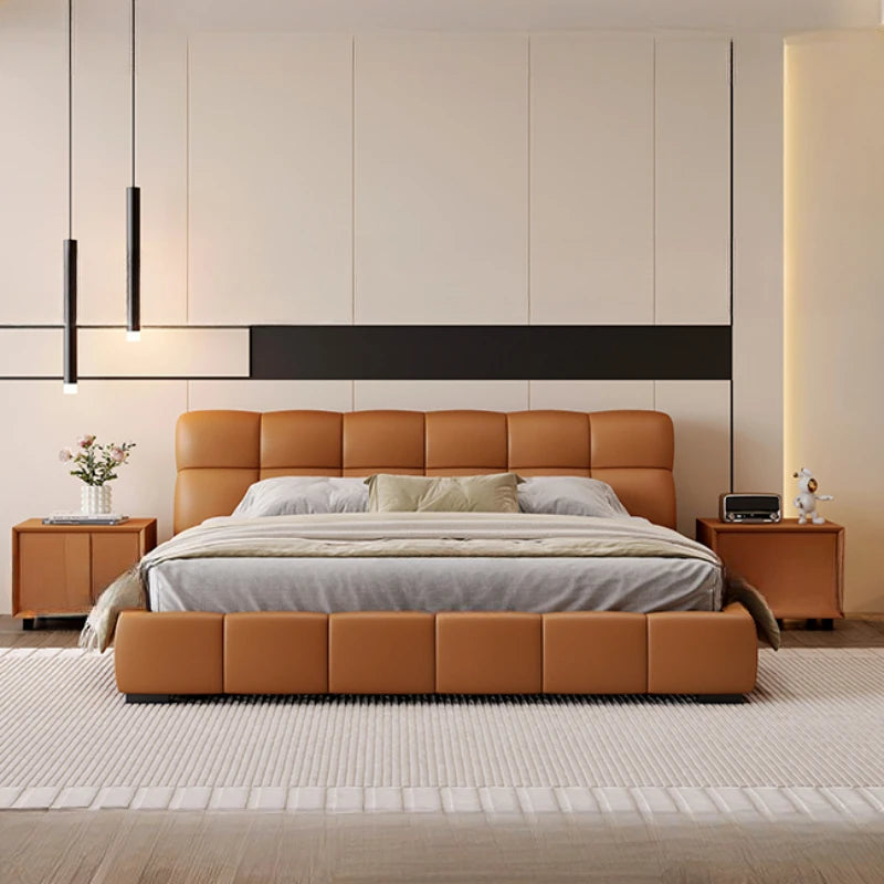 Queen Headboard Double Bed Luxury Nordic Unique Luxury King Size Double Bed Princess Modern Letto Matrimoniale Furniture Home