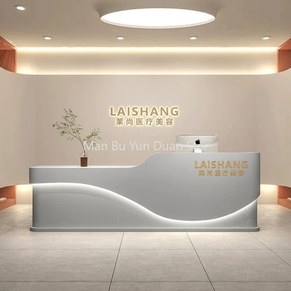 Beauty Salon Bar Counter Cashier Hair Salon Shop Front Desk Store Beauty Reception Desk Mostrador Negocio Furniture Bar Counter