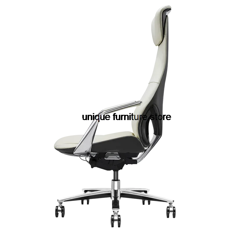 Luxury Reading Design Office Chairs Mobile Ergonomic Individual Leather Desk Chair Executive Silla Escritorio Furniture SY50OC