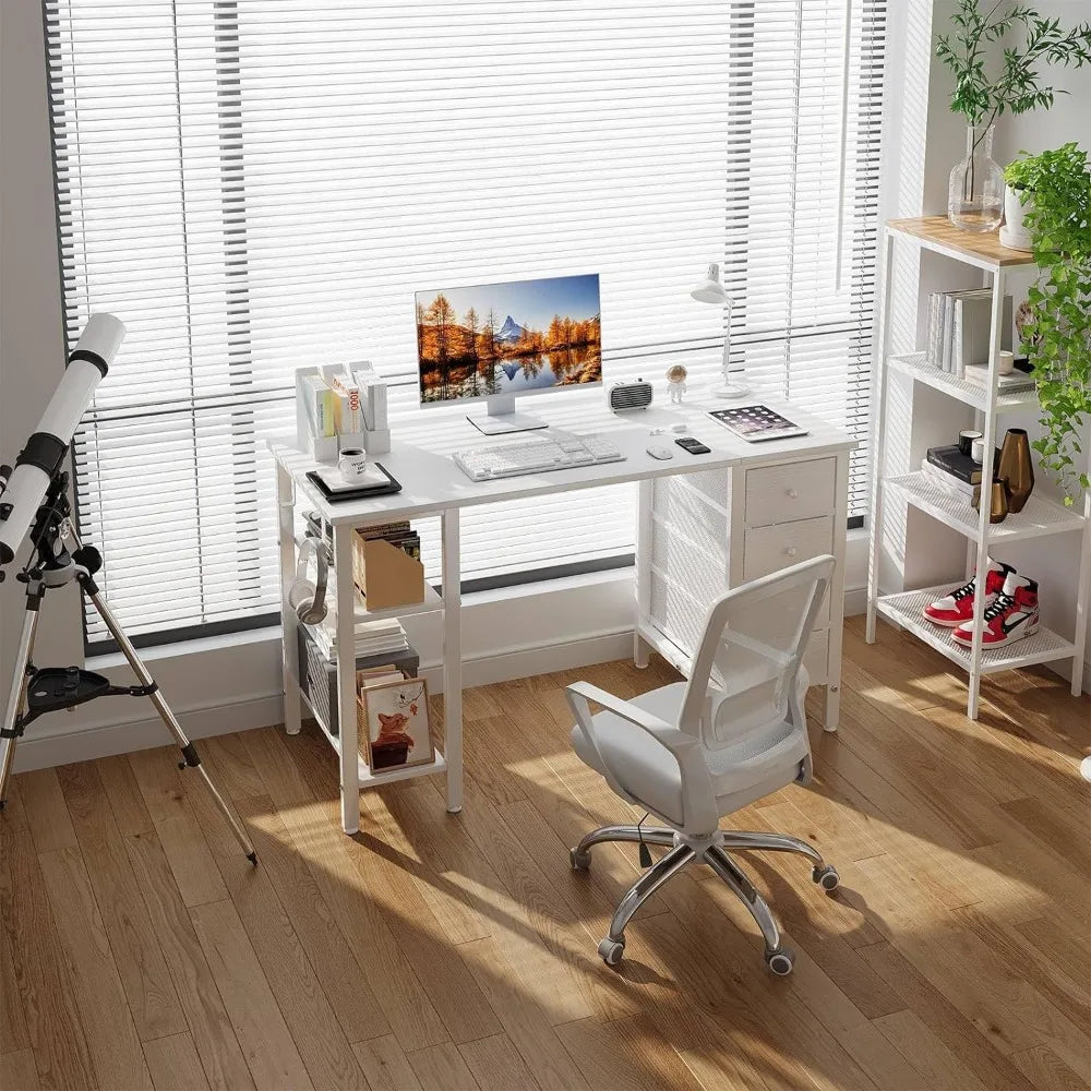 Computer Desk with Drawers & Storage