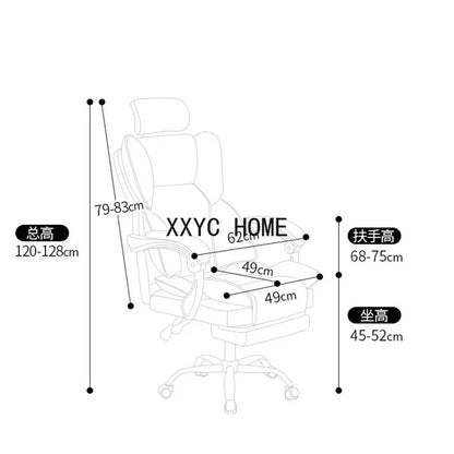 Gaming Ergonomic Office Chair Wheels Glides Girls Luxury Office Chair Boys Comfy Home Cadeiras De Gamer Furniture Decoration