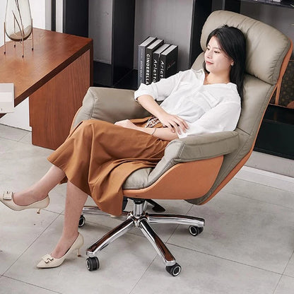 Relaxing Ergonomic Office Chair Cushion Designer Backrest Makeup Office Chairs Nordic Floor Sillas De Oficina Home Furniture