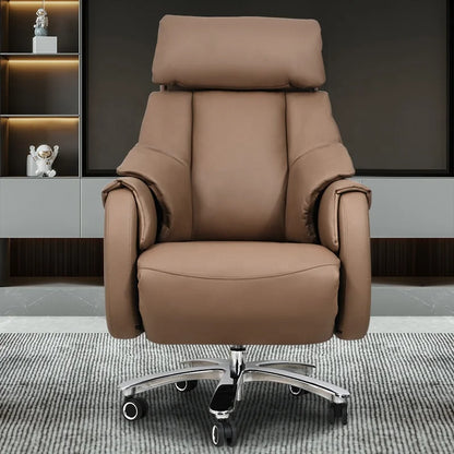 Luxury leather electric massage boss chair smart executive chair comfortable home reclining business office chair