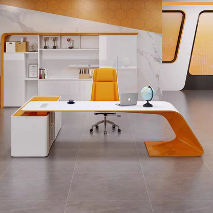 Drawers Work Table Modern L Shape Computer Corner Workbench Office Desk Conference Desktop Tavolo Da Lavoro Office Furniture