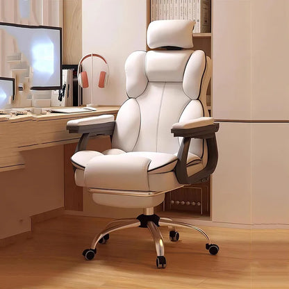 Fancy Luxairy Executive Office Chair Nordic Design Gaming Computer Office Chair White Modern Sillas De Oficina Salon Furniture