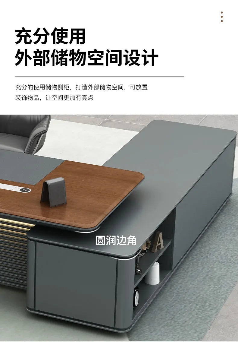 Home Office Desk Multifunction Furniture Gaming Tables Modern Simple Table Organizer Corner Computer Executive Room Tavolo
Work