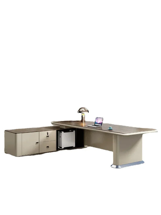 Office Furniture Boss Desk Boss Executive Desk Special Shaped Table Office Table and Chair Combination