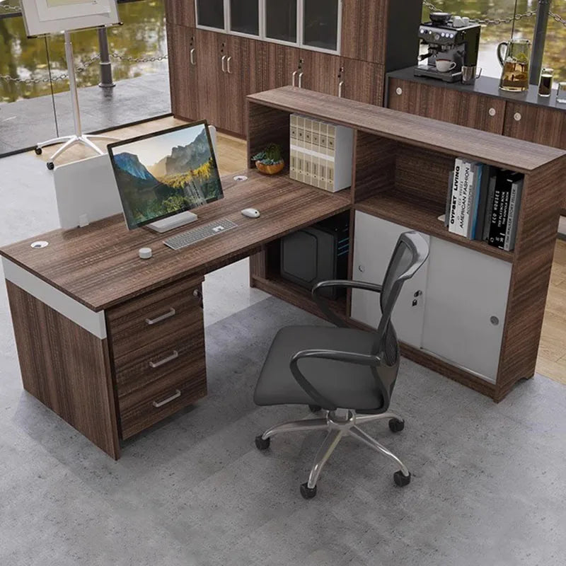 Writing Study Office Desks Computer Storage Desktops Wood Boss Luxury Work Desk Executive Mesa Escritorio Office Furnitures