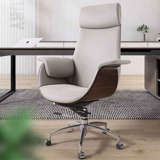 Swivel Support Office Chair Leather Luxury Designer Nordic Cushion Office Chair Padding Sillas De Oficina Office Furniture