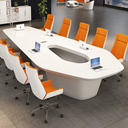 Hot Sale Modern Luxury high glossy circle office furniture Meeting Room Boardroom Conference Table