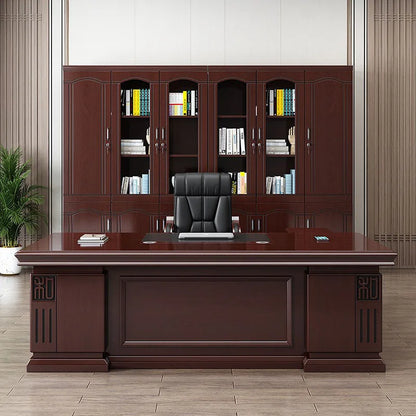 Writing Wooden Office Desks Computer Storage Retro Desktops Boss Luxury Work Desk Executive Tavolino Home Office Furniture