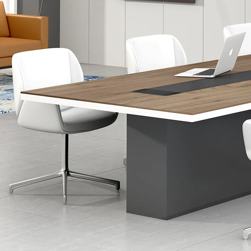 8 People Seating Wood Meeting Room Table Furniture Office Conference Table Modern