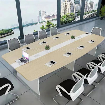 Hot Sale Cheap Price Conference Table Room Furniture Oval Shape Meeting Table Mdf Board Room Conference Table