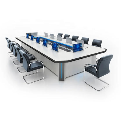 Office Room Rectangular Meeting Desk High-end Conference Room Conference Table Company Paperless Commercial Furniture Desk