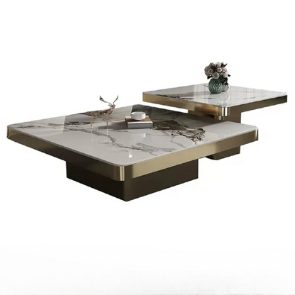 Room Metal Steel Coffee Table Modern Minimalist Italian Regale Side Table Square Aesthetic Beistelltisch Living Room Furniture