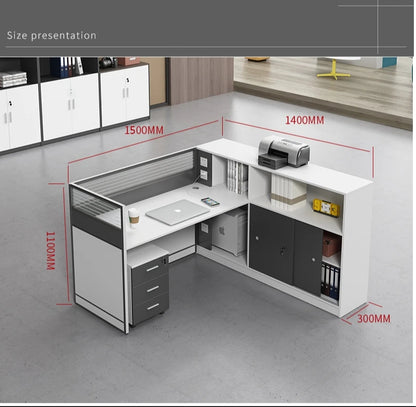 Bureau de travail Staff office partition desk cubicle workstation commercial Office Furniture modular office table and chair set