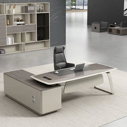 Luxury Modern Office Desks Boss Minimalist Designer Executive Storage Work Desks Desktops Mesa De Escritorio Office Accessories