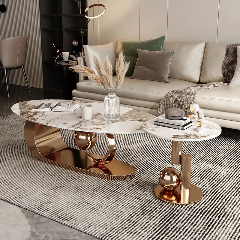 Modern Luxury Coffee Tables Round Design Home Minimalist Coffee Tables Free Shipping Unique Table Basse De Salon Decoration