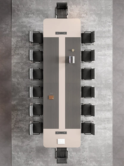 Large Conference Table,  Minimalist Modern Negotiation Table, Conference Room Office Desk and Chair