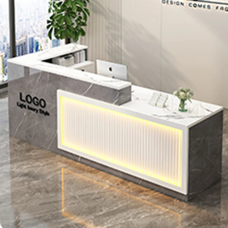 Cashier Podium Reception Desk Beauty Salon Front Check Out Shop Bar Counter Service Desk Lectern Empfangstheke Luxury Furniture