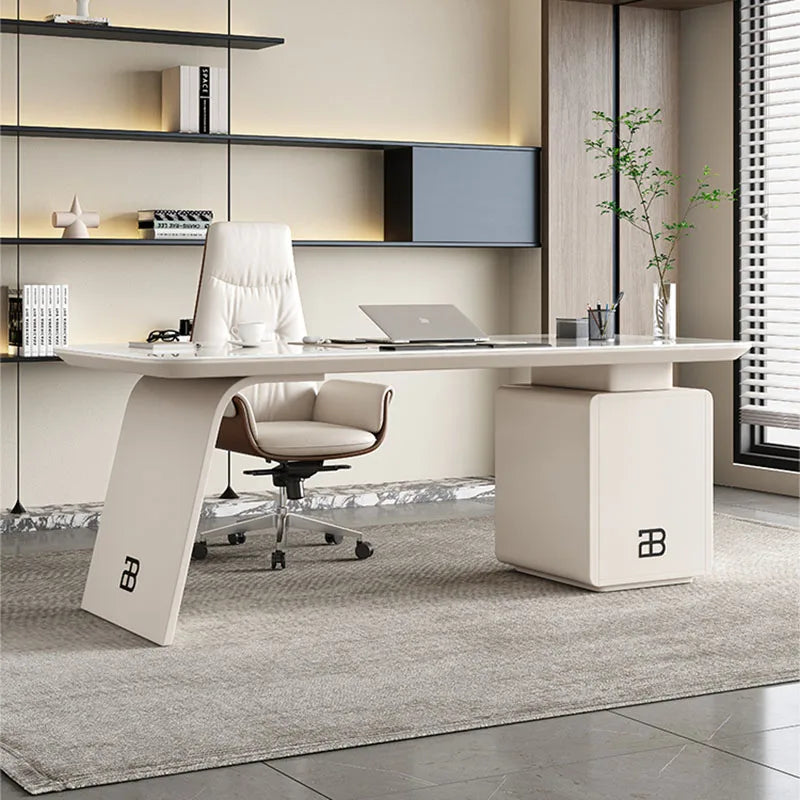 Study Conference Office Desk Storage Modern Setup Workbench Gaming Office Tables Shelf Scrivania Bianca Office Furniture