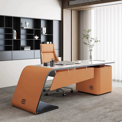 Laptop Executive Reception Desks Vanity Office Meeting Work Study Table Drafting Console Executive Mesa Media Console Furniture