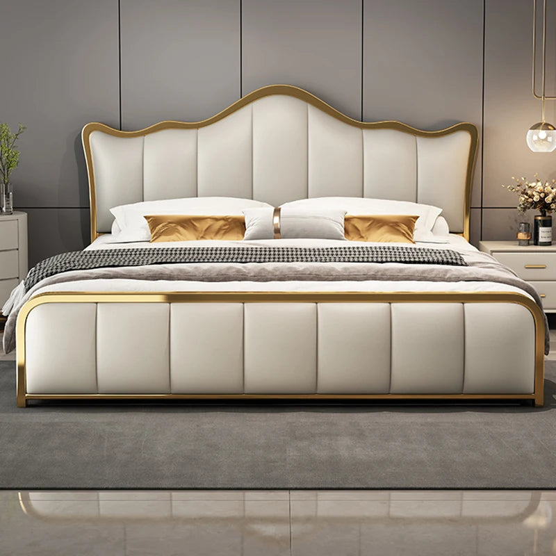 Lazy Luxury Double Bed Modern Fancy Boys Full Size Double Bed Children Wood Cama Elastica Pula Pula Set Furniture Complete