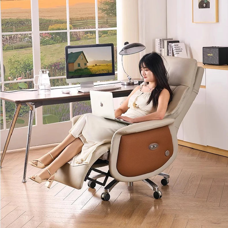 Ergonomic Recliner Office Chair Mobile Designer Massage Luxury Comfy Swivel Boss Chair Computer Silla Escritorio Home Furniture