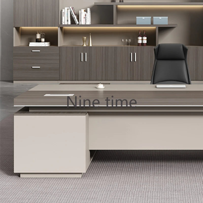 Floor Drawers Office Desks Executive Modern European Writing Computer Desks Student Corner Mesa De Escritorio Room Furniture