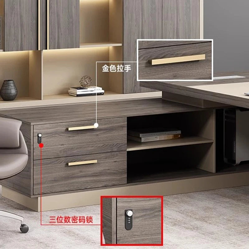 Drawers Gaming Office Desks Metal Modern Corner Luxury Executive Shelf Office Desks Computer Tavolo Scrivania Ufficio Furniture