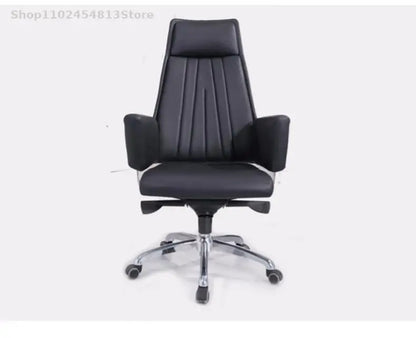 Computer Office Chair Home Comfortable Office Meeting Room Lifting Chair Leather Reclining Boss Backrest Swivel Chair