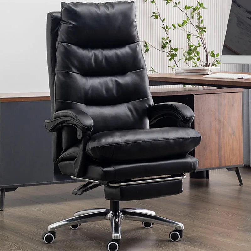 Vanity Office Chair Ergonomic Comfy Leather Gaming Chair Dining Computer Modern Nordic Arm Cadeira De Escritorio Furniture