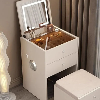 Cabinet Drawers Dresser Table Girl Modern Minimal Mirror Make Up Dressing Table Women Apartment Coiffeuse De Chambre Funiture