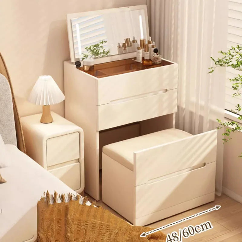 Storage Stool Dressing Table Luxury Nordic Bedroom Luxury Dressing Table Living Room Meuble De Chambre Interior Decoration