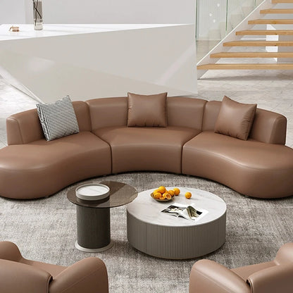 Adults Leather Sofa Back Cushion Vintage Grande Office Sectional Support Style Room Simple Sofa Design Fauteuil Round Furniture