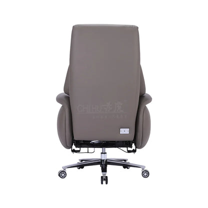 Genuine Leather Office Chair Ergonomic Executive Reclining Computer Chair Lying Massage Lifting Boss Sedie Ufficio Silla Oficin