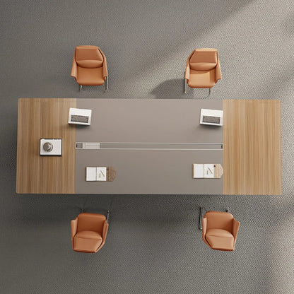 Large conference table and chair combination, minimalist modern conference room table, office desk, long table, business