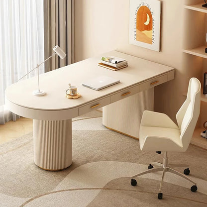 Computer Desktop Office Desks Reception Meeting Modern Workstation Executive Drawers Scrivania Cameretta Luxury Furniture