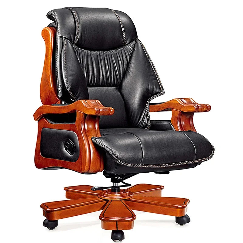 Heavy Extendable Leather Office Chair Design Back Rest Comfy Ergonomic Chair Executive Computer Silla Ejecutiva Garden Furniture