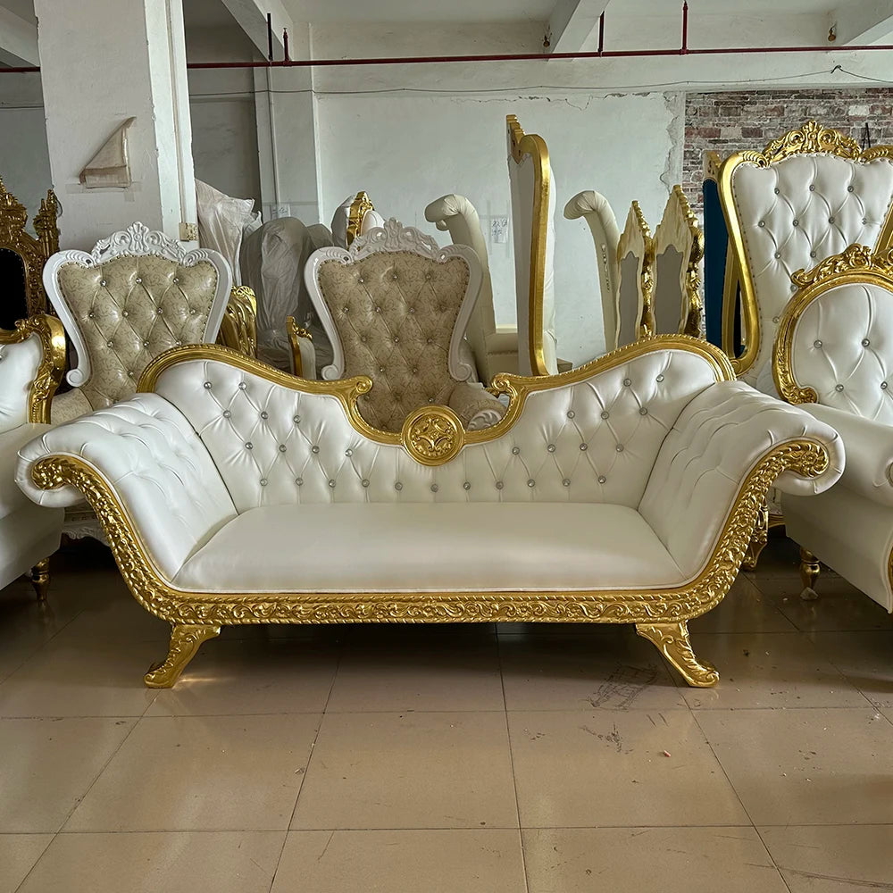 Luxury Double Lovers Queen King Throne Chair Wedding Banquet Hotel Chair Princess Hot-sales