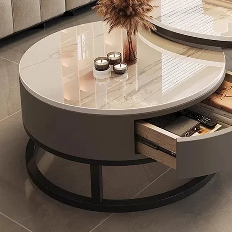 Design Floor Coffee Table Luxury Makeup Vanity Center Mobile Marble Coffee Table Funky Tavolino Da Salotto Home Furnitures