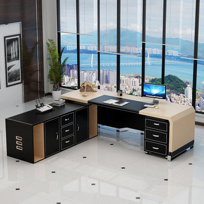 Meeting Desktop Office Desks Reception Luxury Standing Executive Workbench Writing Modern Scrivania Con Cassetti Home Furniture