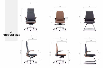 Luxury Office Furniture CEO Swivel Office Chair Comfortable High Back Leather Executive Manager Office Chairs