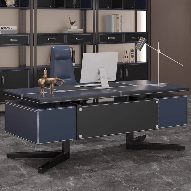 Metal Drawers Workstation Luxury Desktop Conference Computer Office Desks Storage Executive Scrivania Cameretta Home Furniture