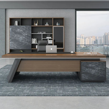 Writing Office Desk Conference Study Work Reception L Shaped Office Desk Standing Study Scrivania Con Cassetti Home Furniture