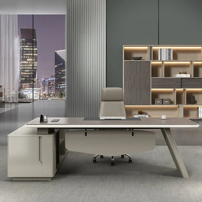 Luxury Modern Office Desks Boss Minimalist Designer Executive Storage Work Desks Desktops Mesa De Escritorio Office Accessories