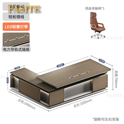 Standing Computer Desk Gaming Organizer Executive Reception Study Office Desk Corner Writing Compuatador Furniture