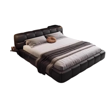 Cheap Unique Double Bed Modern Wood Black King Size Lounge Double Bed Bedroom Luxury Somieres Y Marcos De Cama Home Furniture